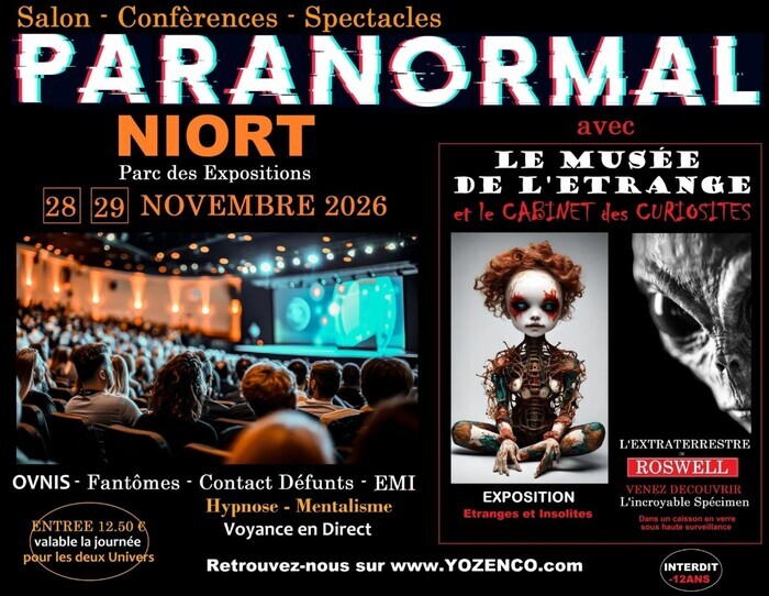 Salon du Paranormal au Parc des Expositions à Niort Niort Niort
