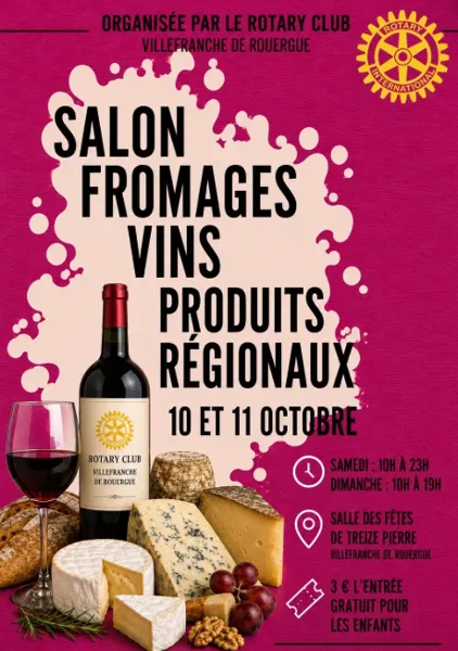 Salon fromages, vins, produits régionaux Villefranche-de-Rouergue