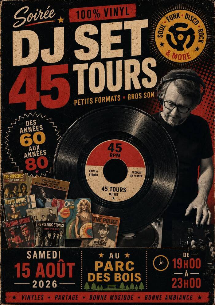 Samedi 15 août | Dj Set 100% vinyles avec Monsieur Prescovic Guinguette du Parc des Bois, Parc des Gayeulles Rennes