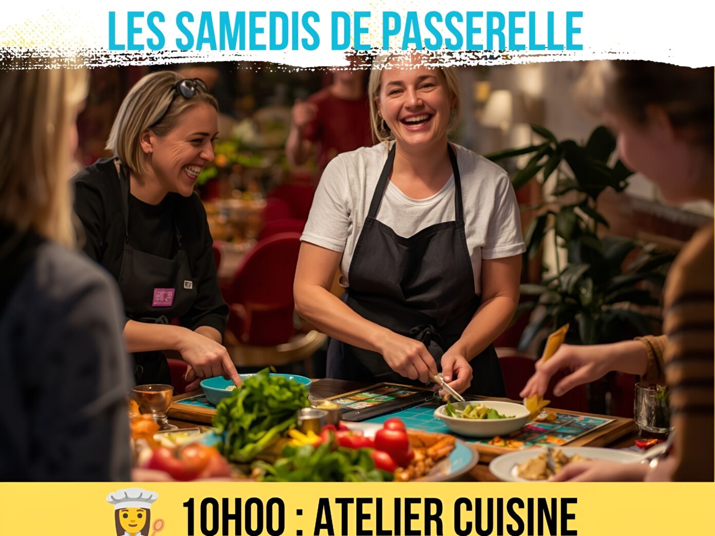 Samedis passerelle atelier cuisine et jeux Association Passerelle Monségur