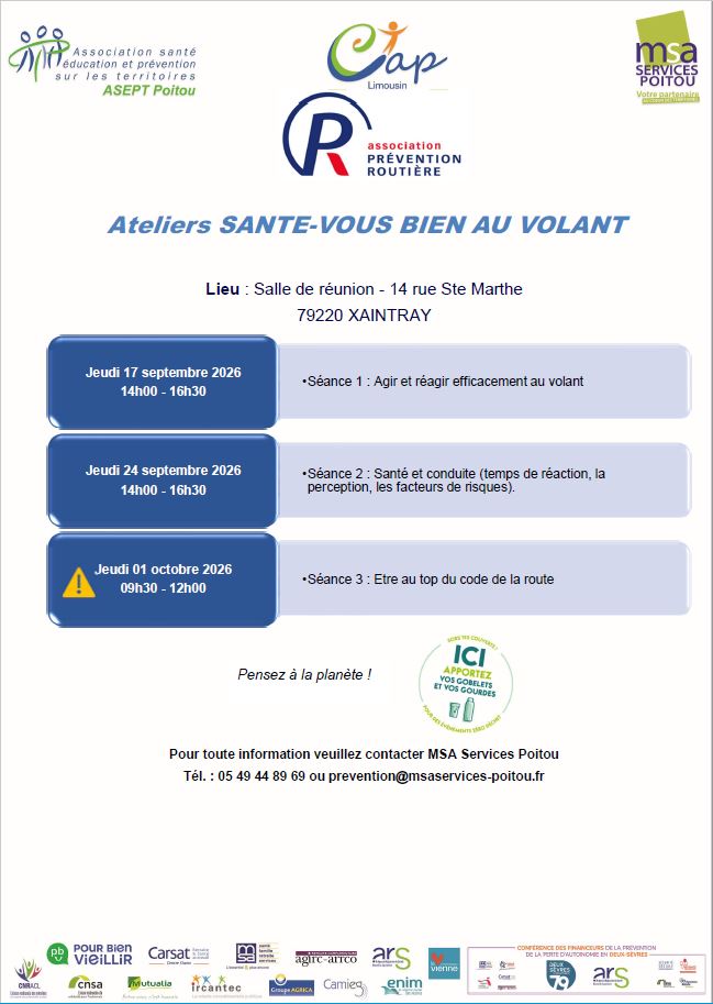 Santé-Vous bien au volant Salle de réunion Xaintray