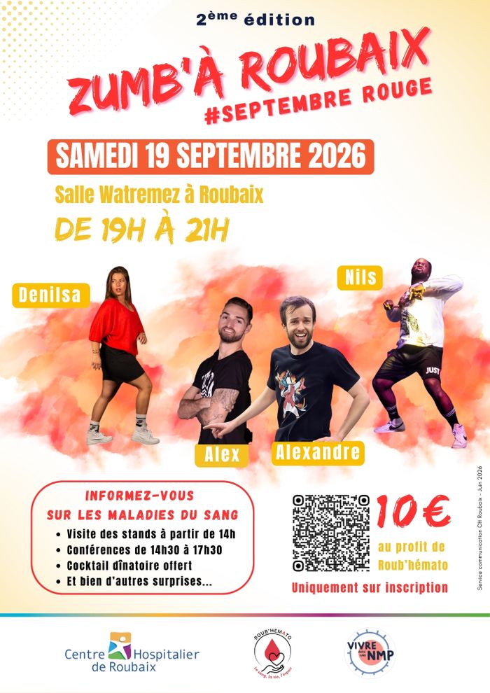 Septembre Rouge – Zumb’A Roubaix 2ème édition, Salle Watremez, Roubaix