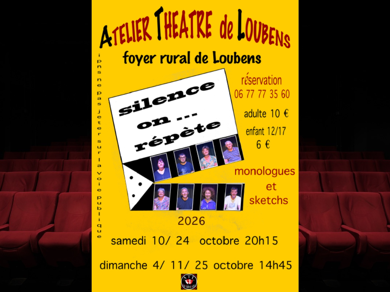 Silence on... répète Foyer rural Loubens 2026-08-10