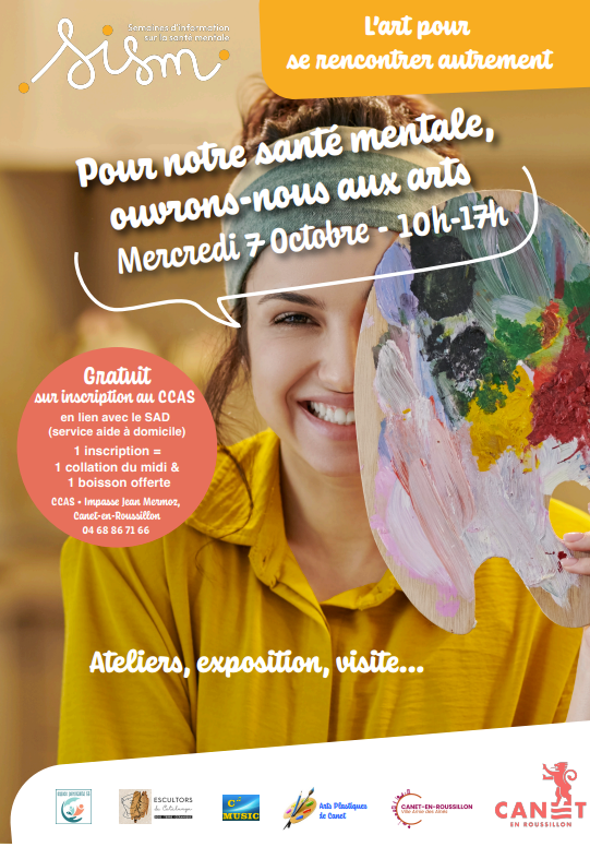 SISM L'ART POUR SE RENCONTRER AUTREMENT 3 Rue Joseph Lafon Canet-en-Roussillon 2026-10-07