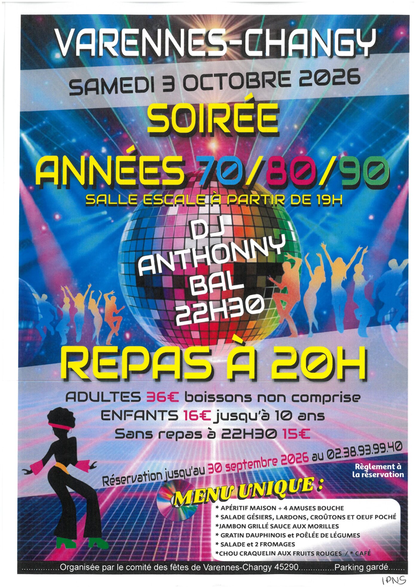 Soirée années 70-90  Varennes-Changy