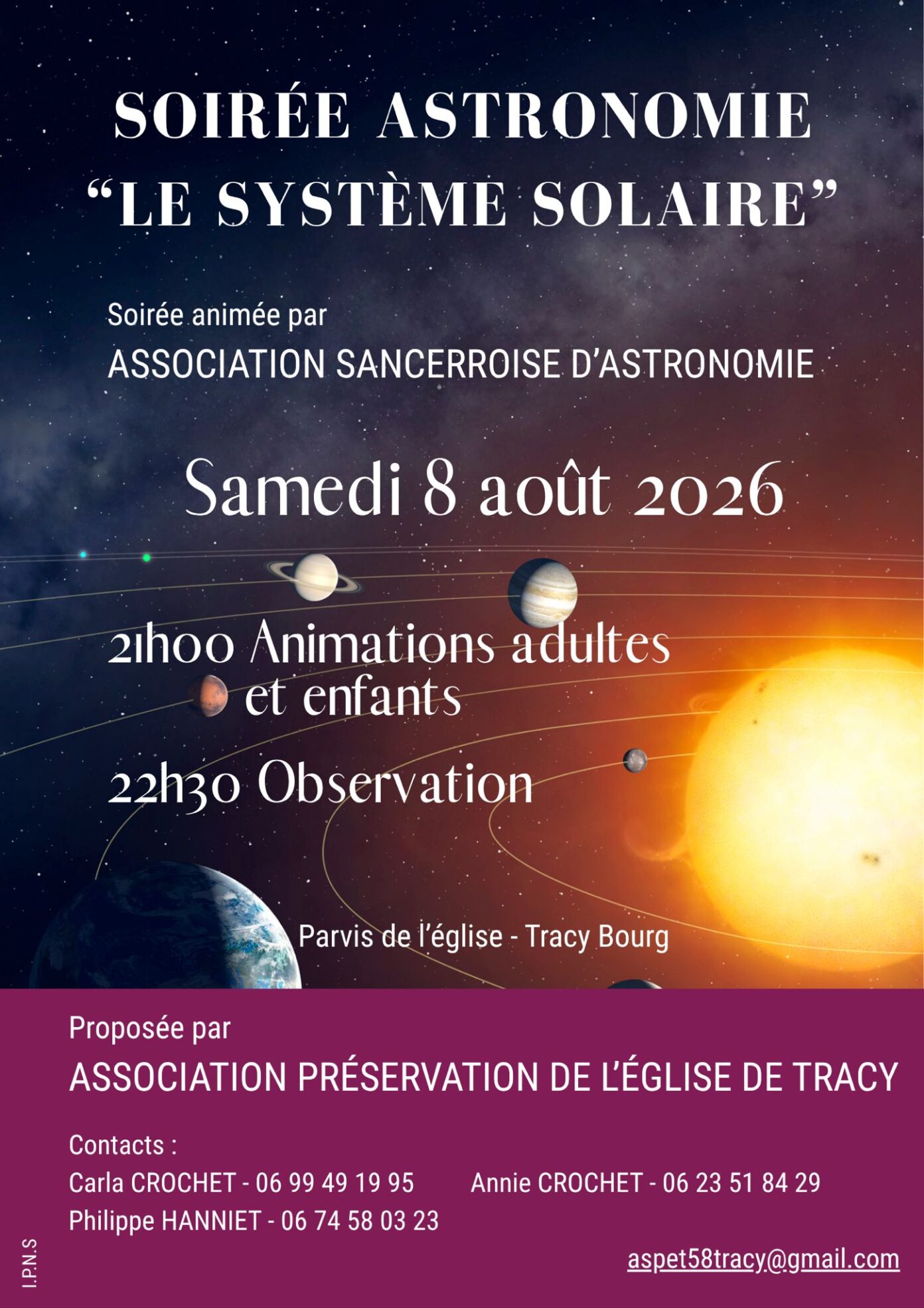 Soirée astronomie Vinon