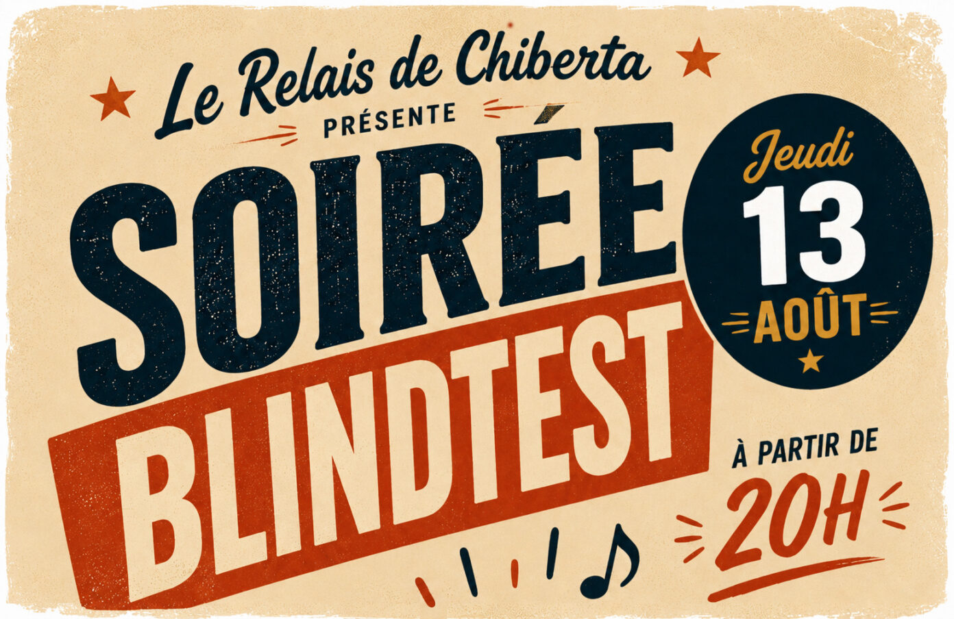 Soirée Blind test au Relais de Chiberta Le Relais de Chiberta Anglet