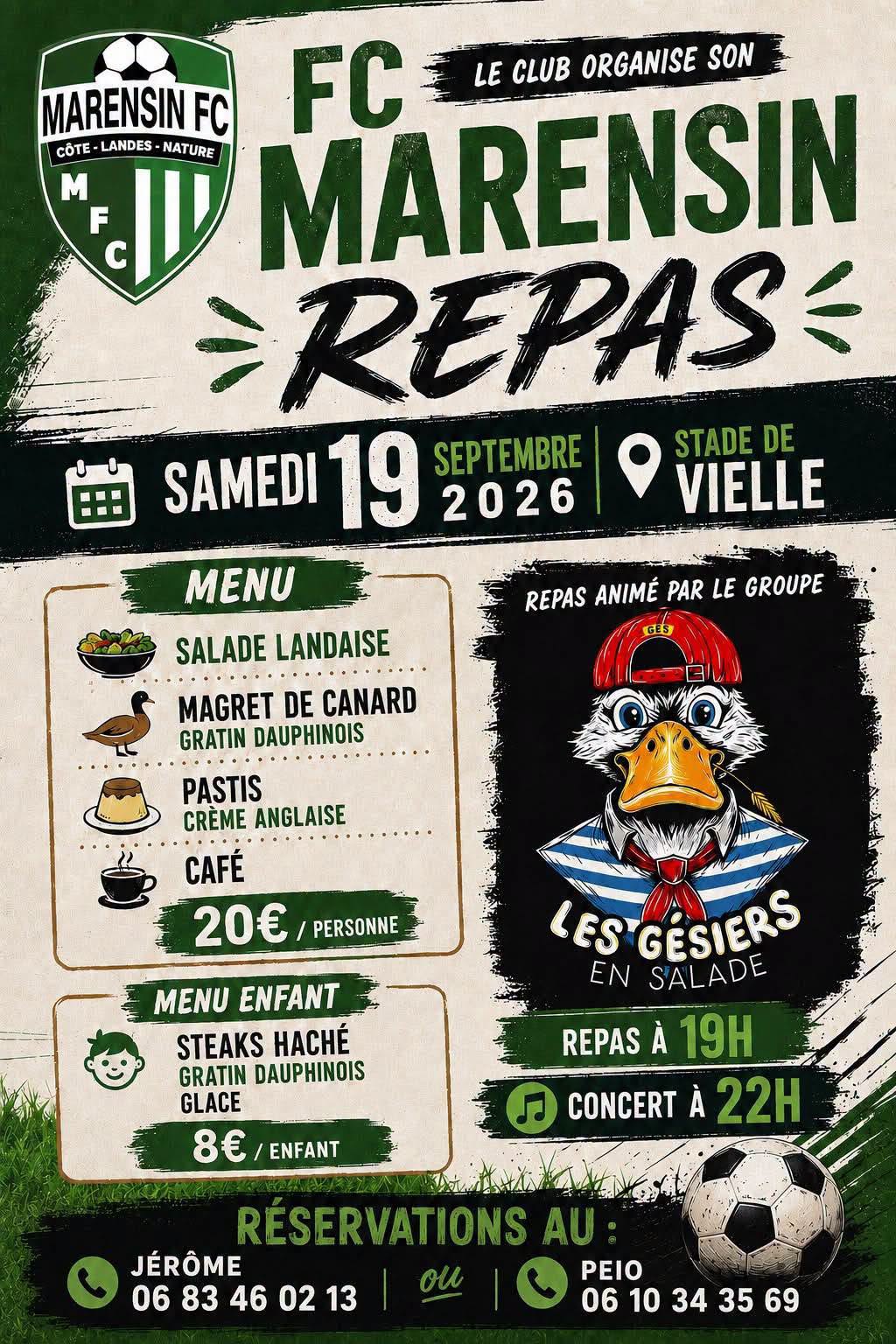 Soirée canard Salle des fêtes Yvonne Meister Vielle-Saint-Girons