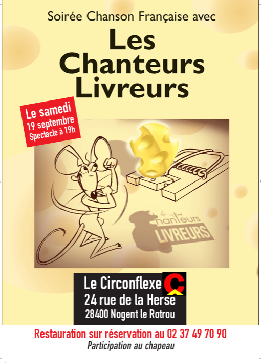 Soirée Chanson Française au Circonflexe  Nogent-le-Rotrou