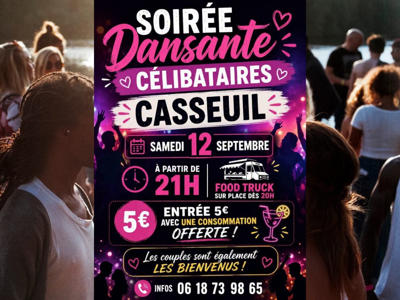 Soirée dansante célibataires Salle des fêtes Casseuil