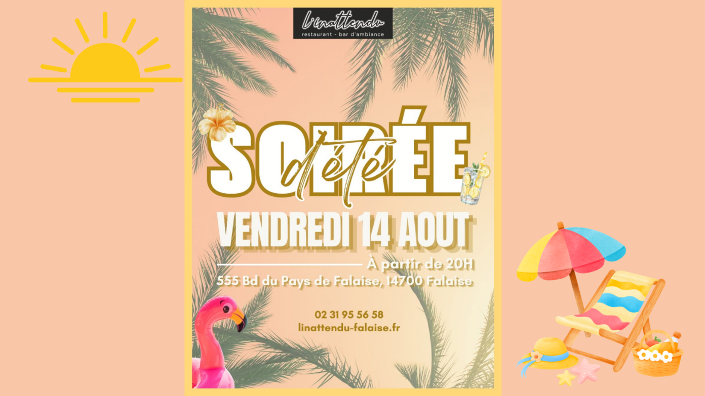Soirée d’été à l’Inattendu Falaise Falaise