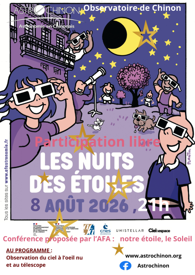 Soirée d’observation nuit des étoiles Chinon