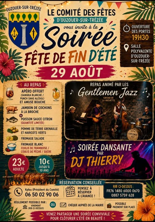 Soirée fête de fin de l’été Ouzouer-sur-Trézée