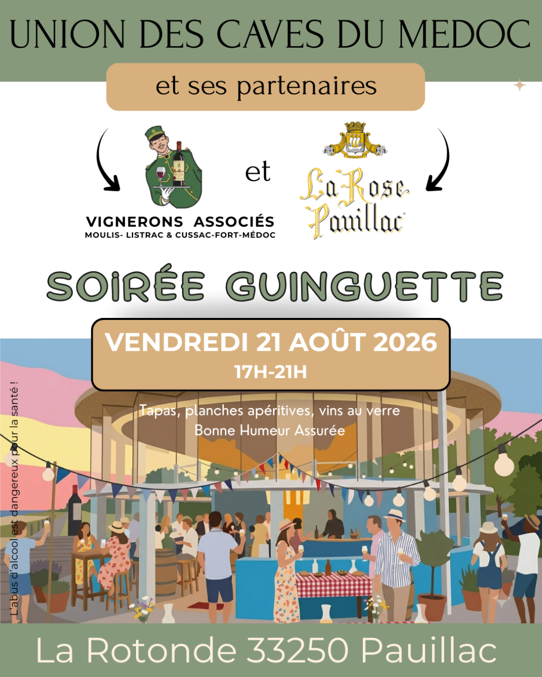 Soirée guinguette à la rotonde Quais Pauillac