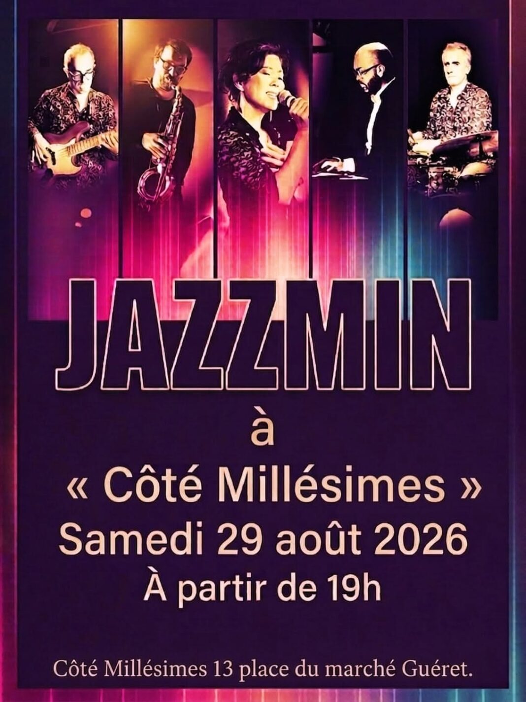 Soirée jazz au Côté Millésimes Guéret