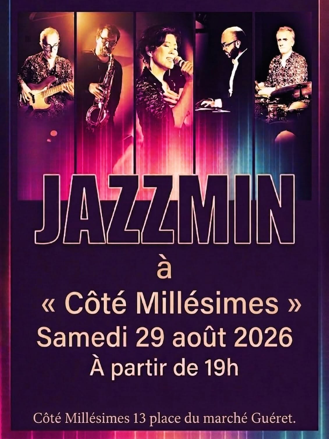 Soirée jazz au Côté Millésimes Guéret