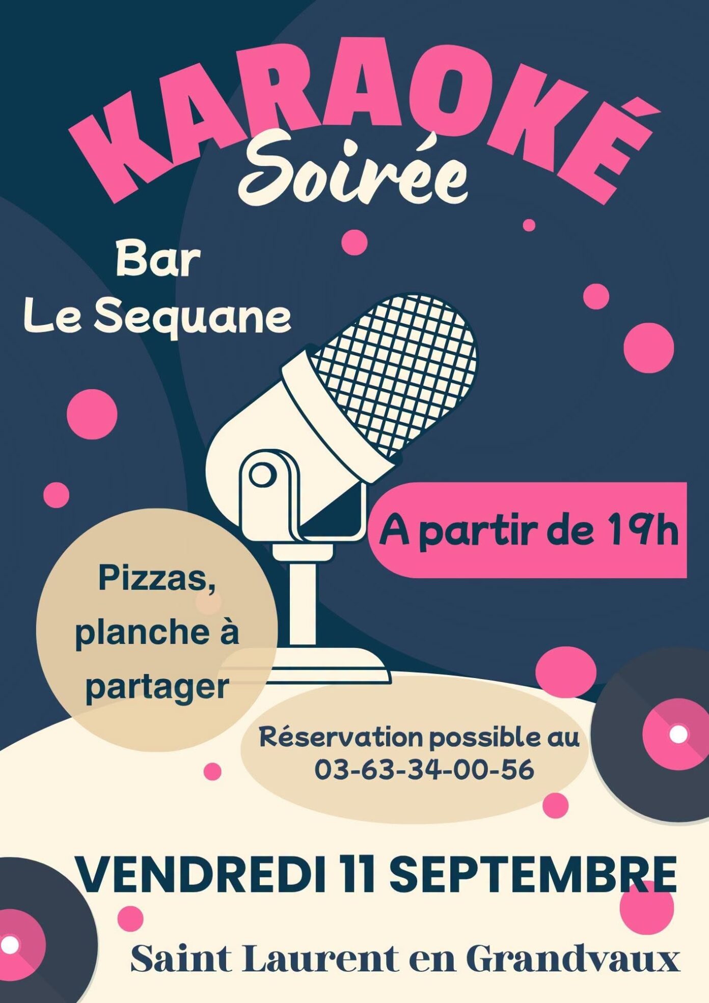 Soirée Karaoke Place Simone Veil Saint-Laurent-en-Grandvaux
