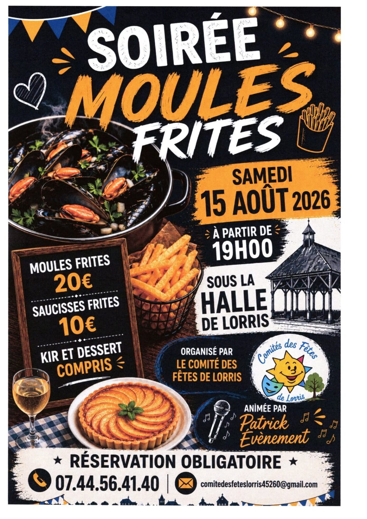Soirée moules/frites  Lorris