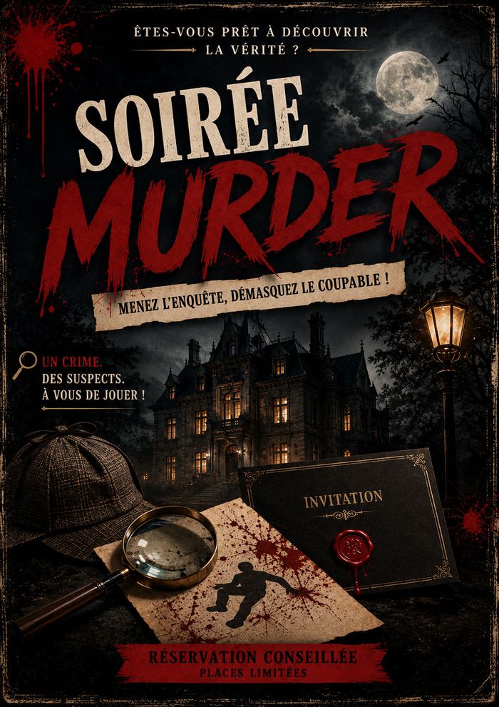 Soirée Murder, Médiathèque La Source, Harnes