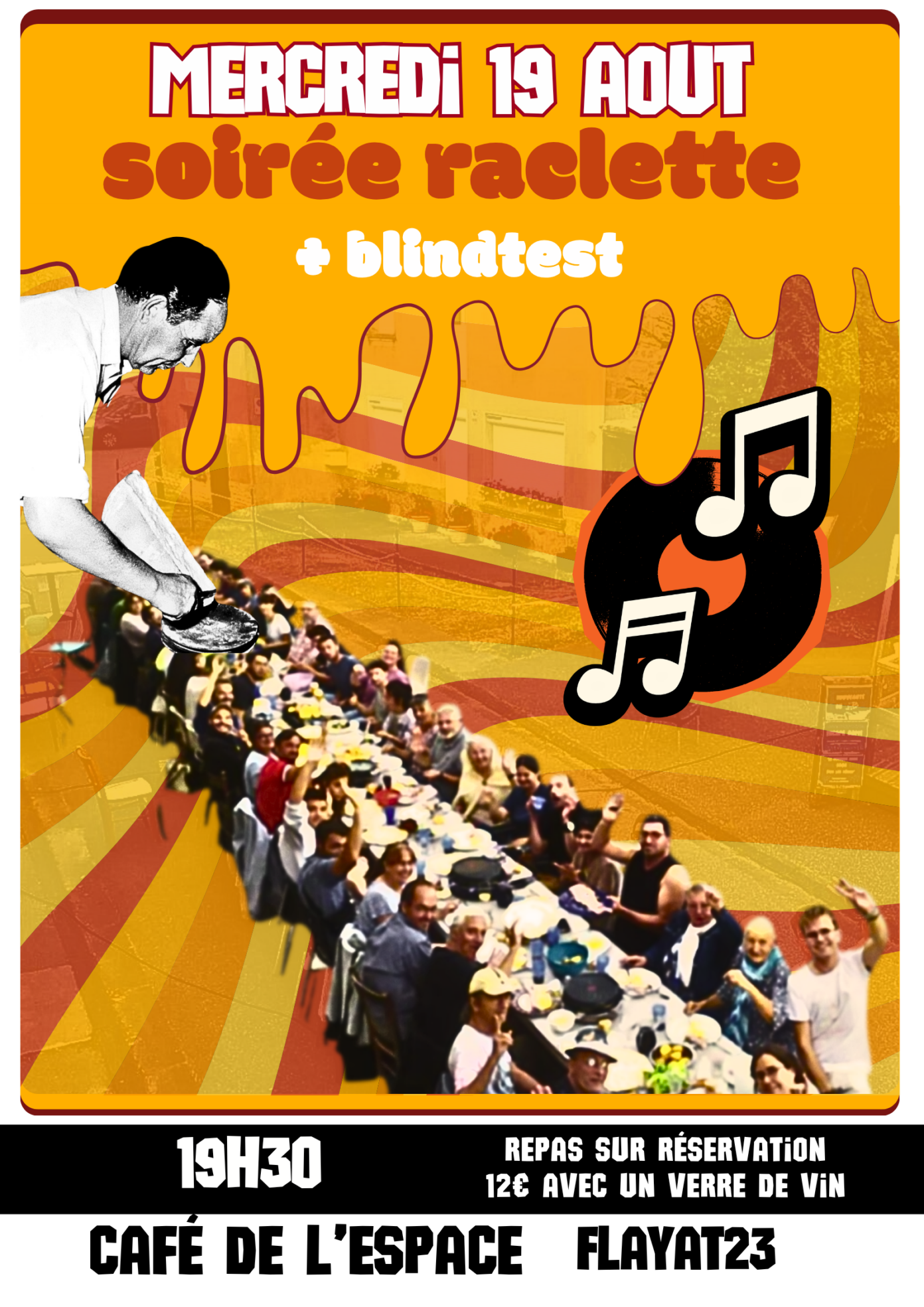 Soirée raclette + blindtest  Flayat