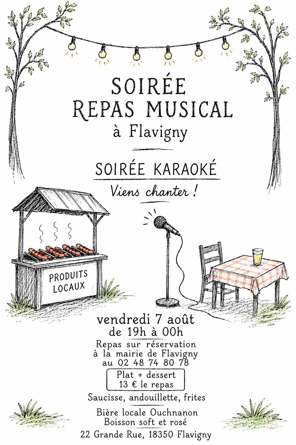 Soirée repas musical Flavigny