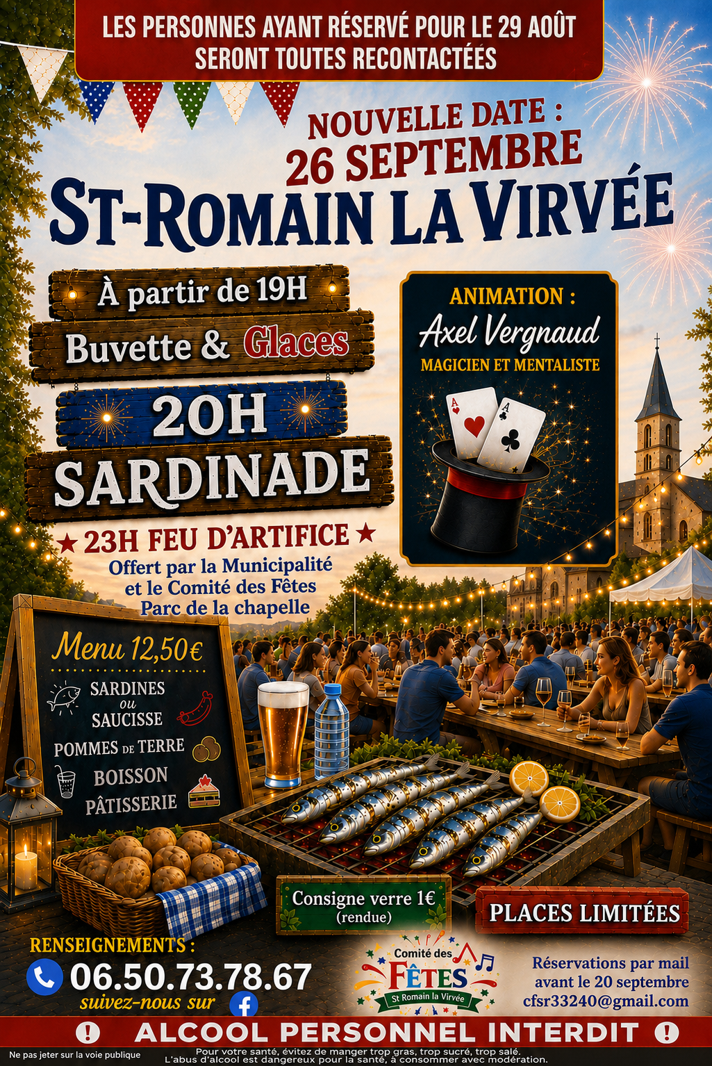 Soirée Sardinade et Grillades Saint-Romain-la-Virvée