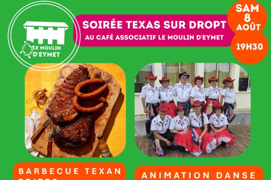 Soirée Texas sur Dropt Moulin d’Eymet Eymet