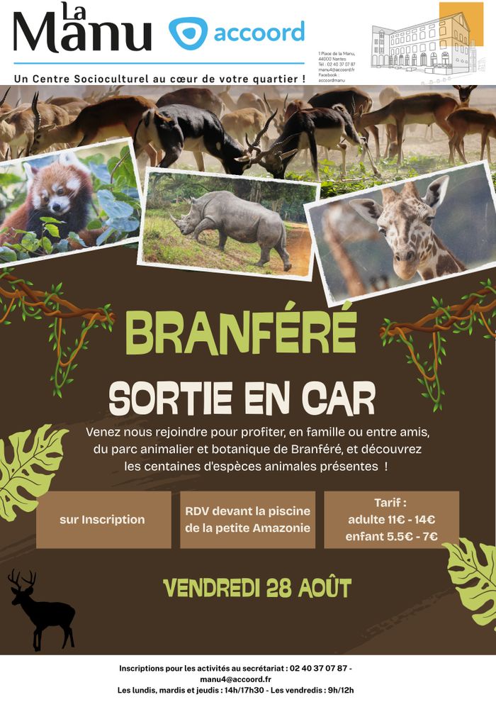 Sortie à Branféré, Piscine Petite Amazonie – Nantes, Nantes
