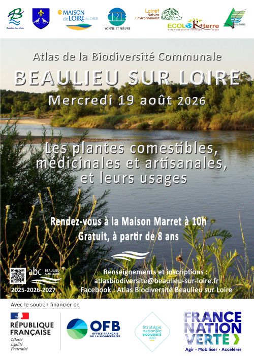 Sortie Les plantes comestibles, médicinales et artisanales, et leurs usages Beaulieu-sur-Loire