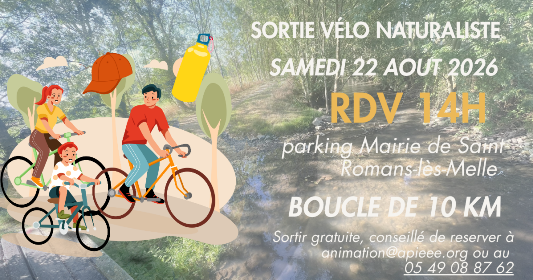 Sortie vélo naturaliste Saint-Romans-lès-Melle
