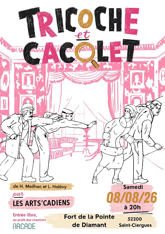 Spectacle au fort de la Pointe de Diamant Tricoche et Cacolet Saint-Ciergues