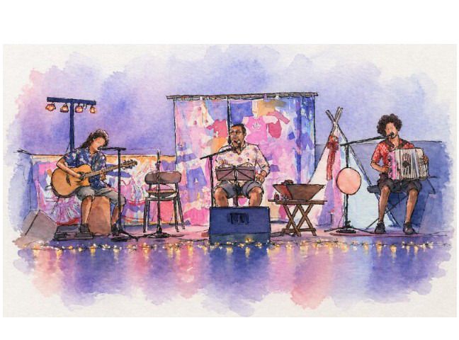 Spectacle « Badinaz, fonnkèr ek zédmo pou babatann », Le Kervéguen, Saint-Pierre