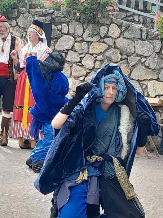 Spectacle « Bleu Bethmalaise Nos Mondes » avec la Compagnie La Zampa et les danseurs de la Bethmalaise, Palais des Evêques, Saint-Lizier