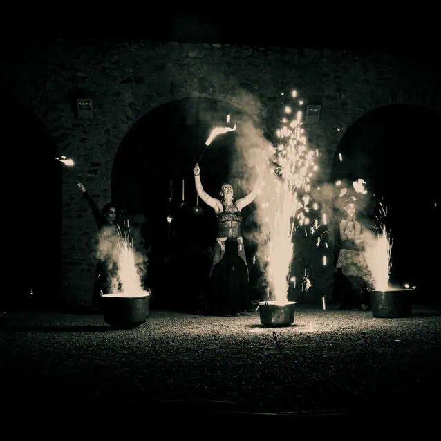 Spectacle de feu » Jeux de sorcières », Musée des émaux et faïences, Longwy