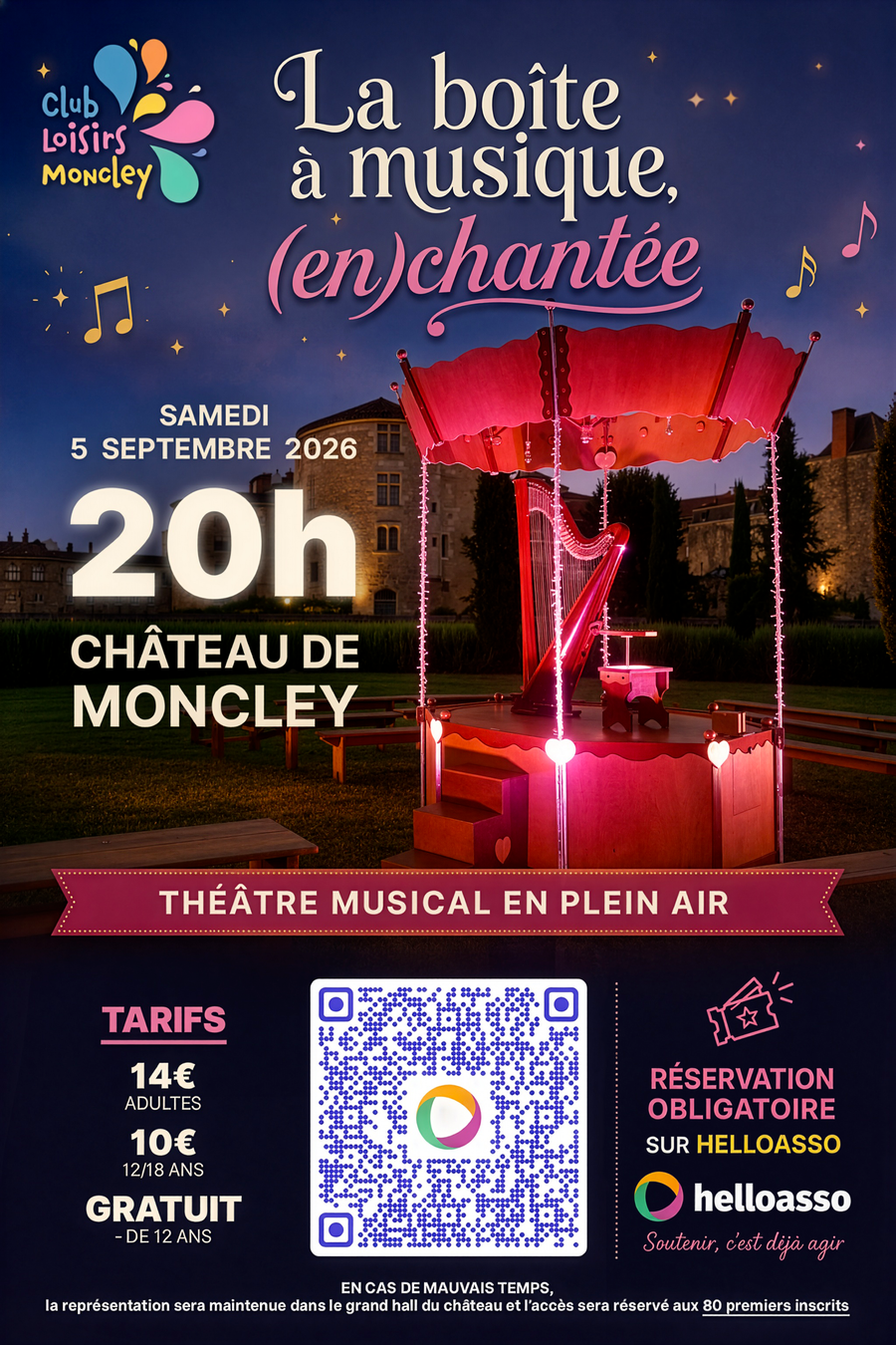 Spectacle La Boite à musique enchantée  Moncley