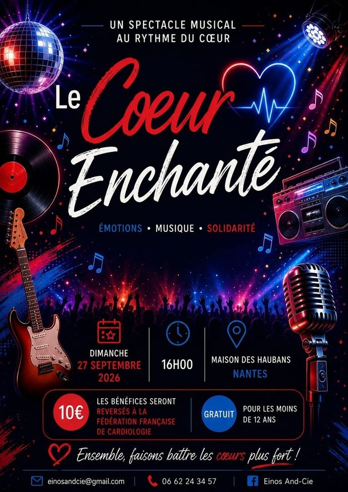 Spectacle musical : Le Cœur enchanté, Maison de quartier des Haubans, Nantes