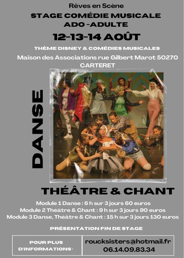 Stage de Comédie Musicale Maison des associations Barneville-Carteret
