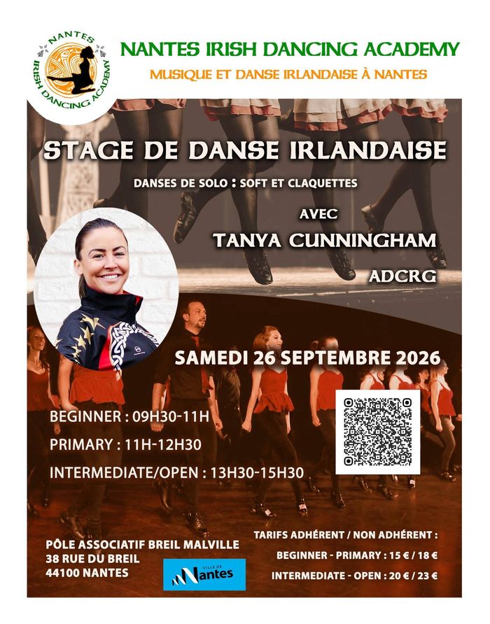 Stage de danse irlandaise, Salle de danse du 38 rue du Breil, Nantes