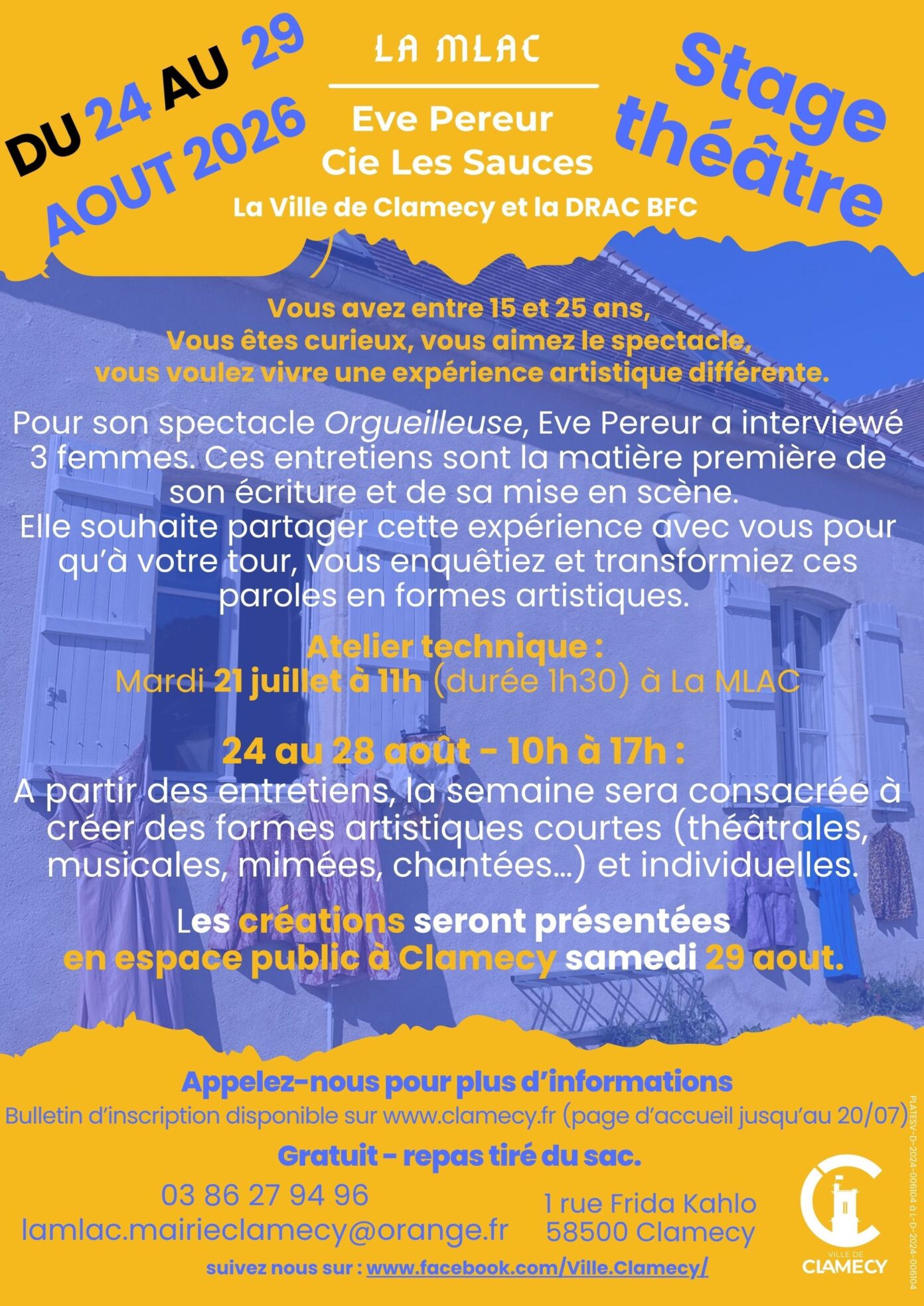 Stage de Théâtre MLAC Clamecy