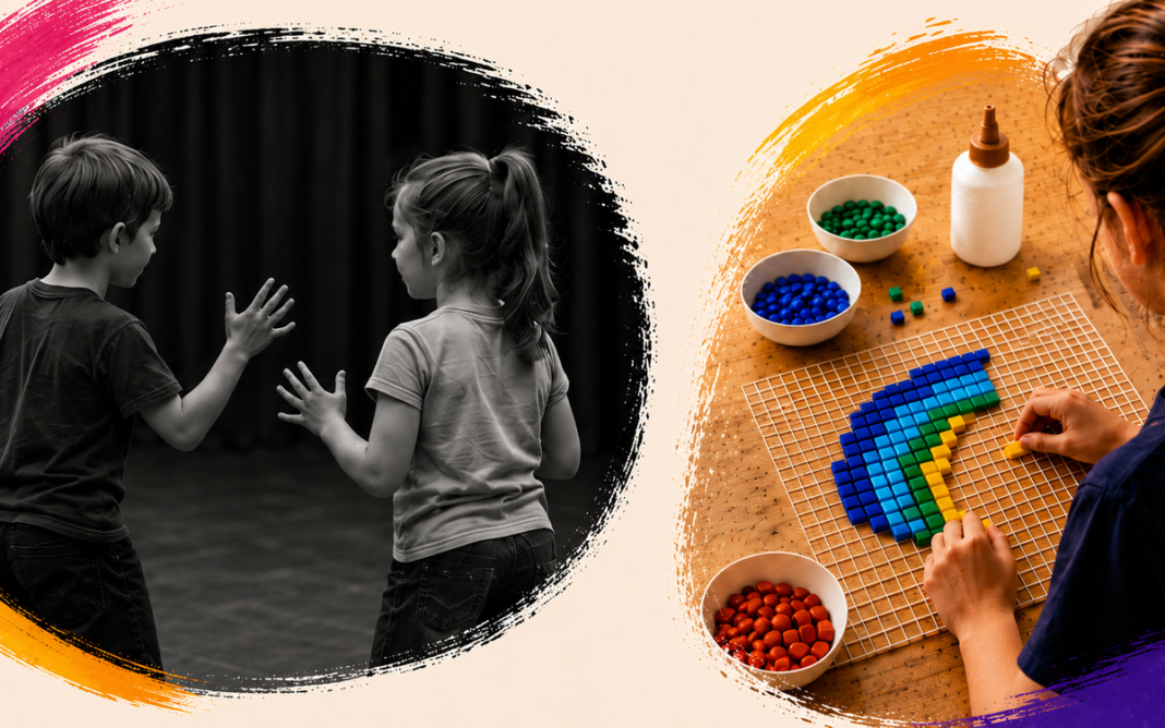 Stage enfants : théâtre clown & mosaïque Octave & Arpège – Ecole de musique et de théâtre Paris