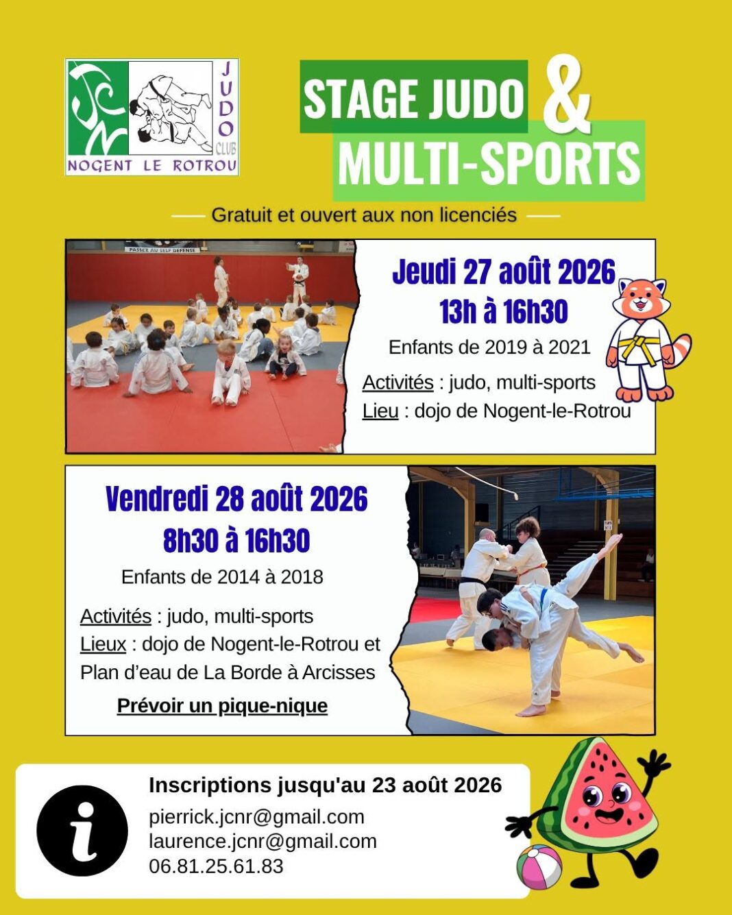 Stage I Judo & Multisports 2026 Nogent-le-Rotrou