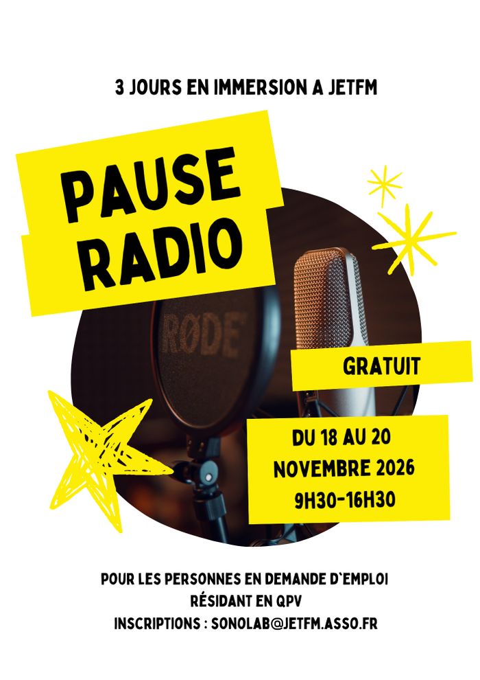 Stage radio à Jet FM – Saint-Herblain Radio JetFM Saint-Herblain