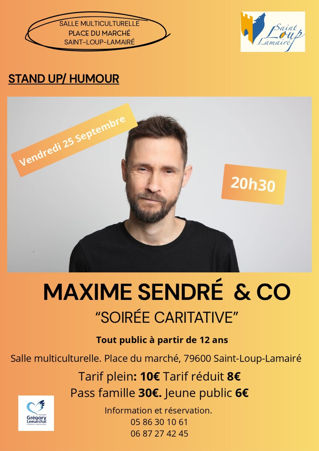 Stand up Maxime Sendré and Co Saint-Loup-Lamairé