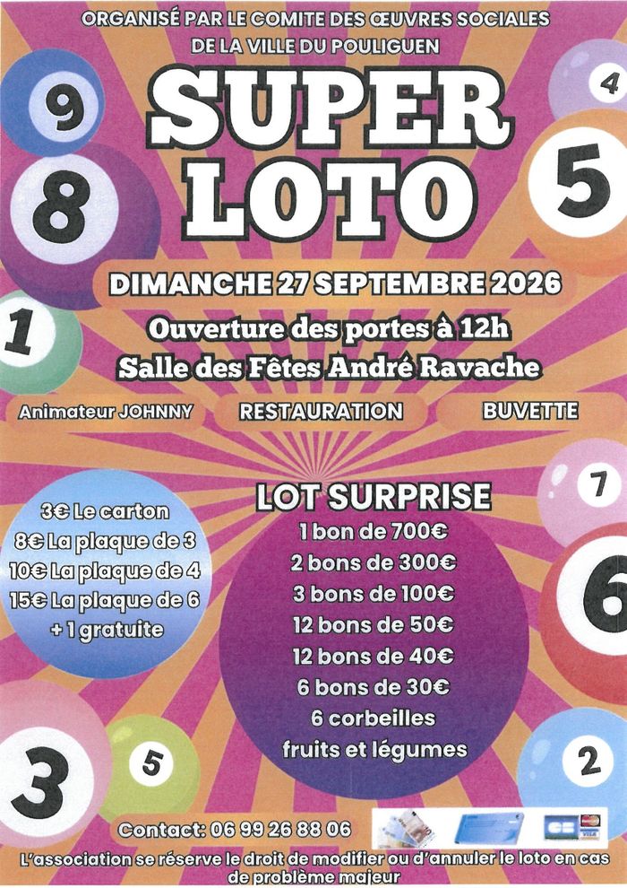 Super Loto, Salle André Ravache, Le Pouliguen