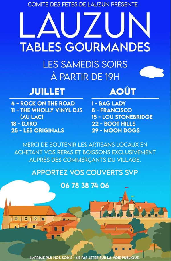 Tables gourmandes Lauzun