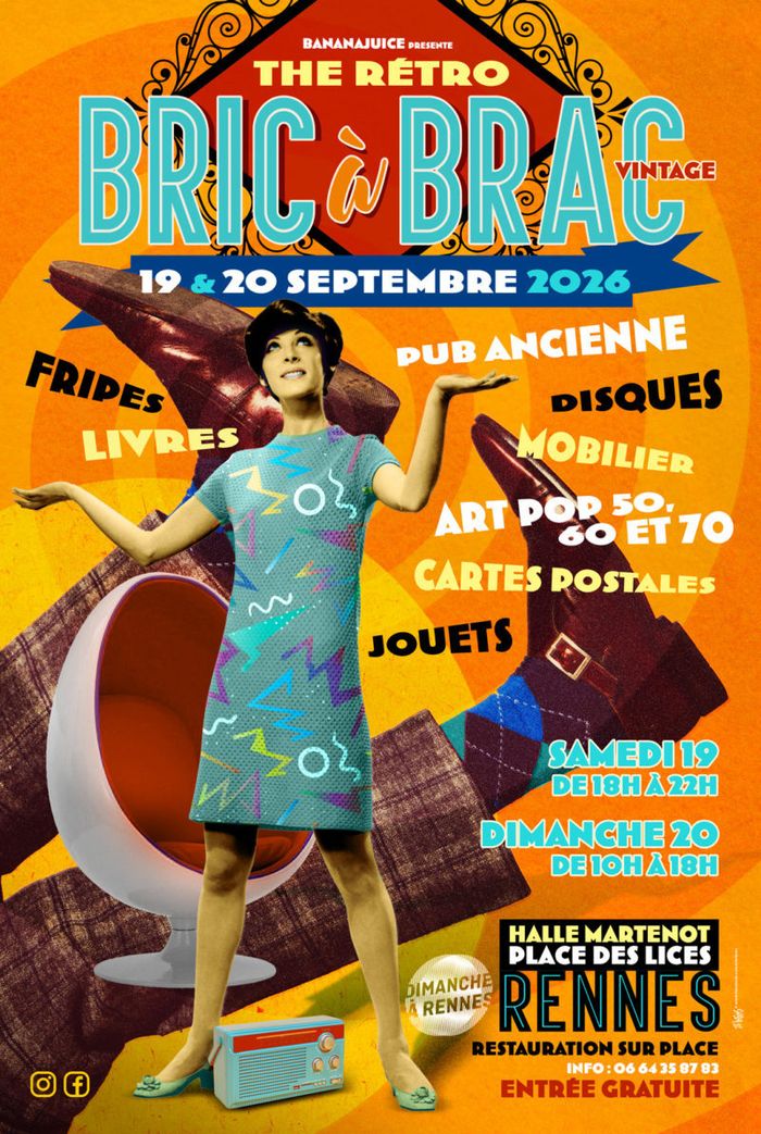 the retro bric à brac vintage, halle martenot, place des lices, Rennes