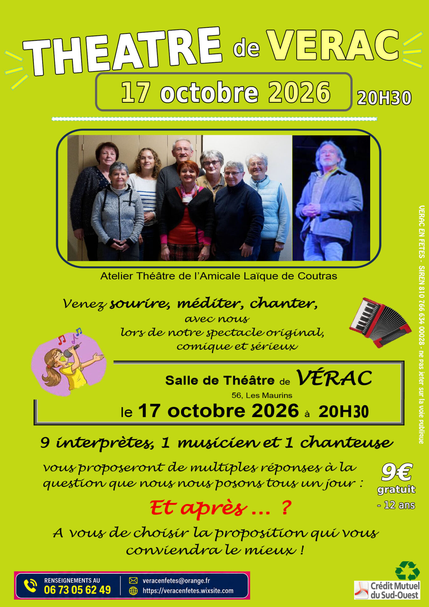 THEATRE ET APRES…?  Vérac