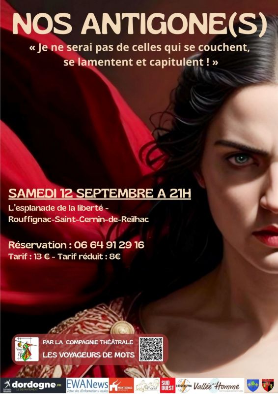 Théâtre Nos antigones Esplanade de la liberté Rouffignac-Saint-Cernin-de-Reilhac