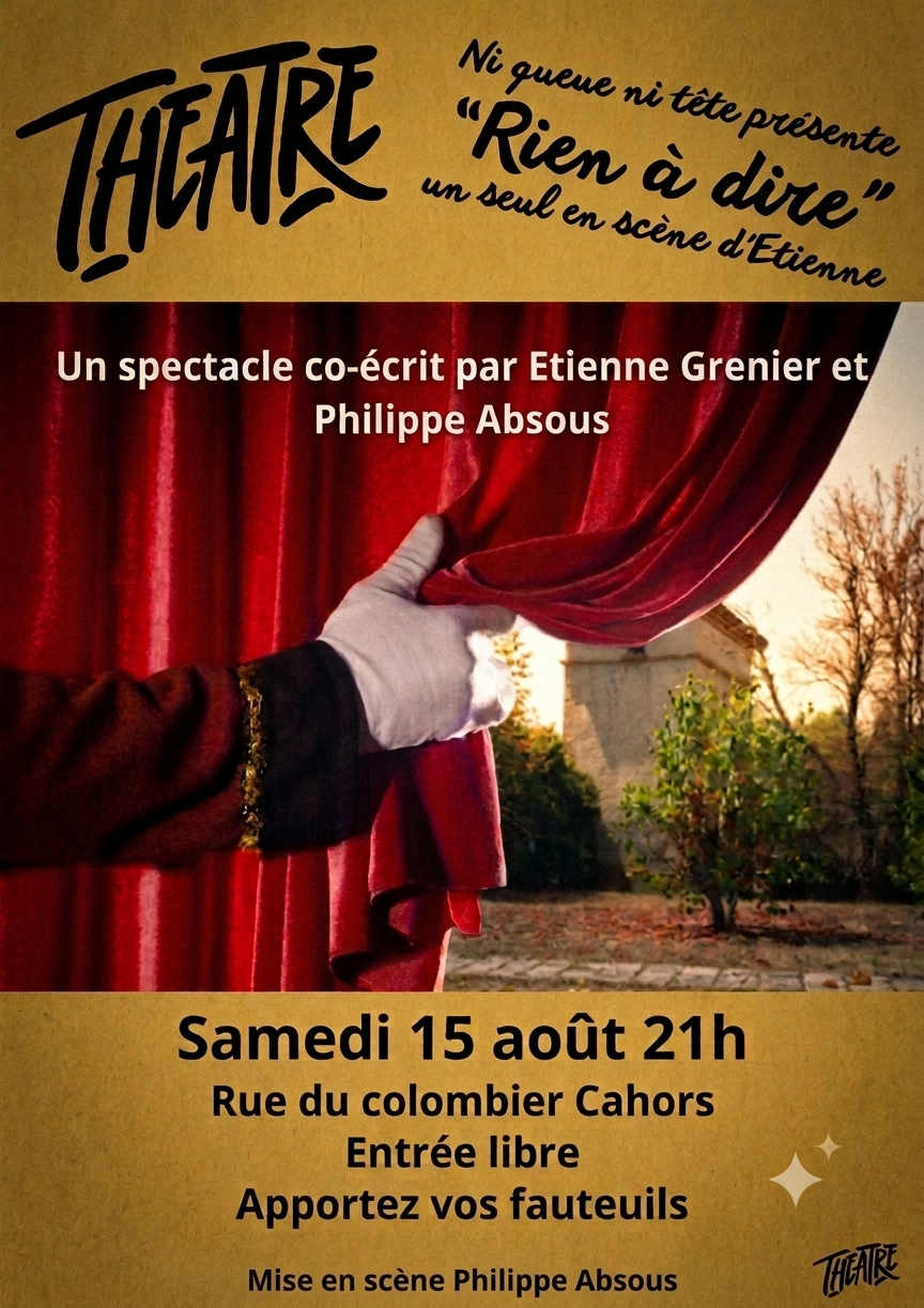 Théâtre Rien a dire  Cahors