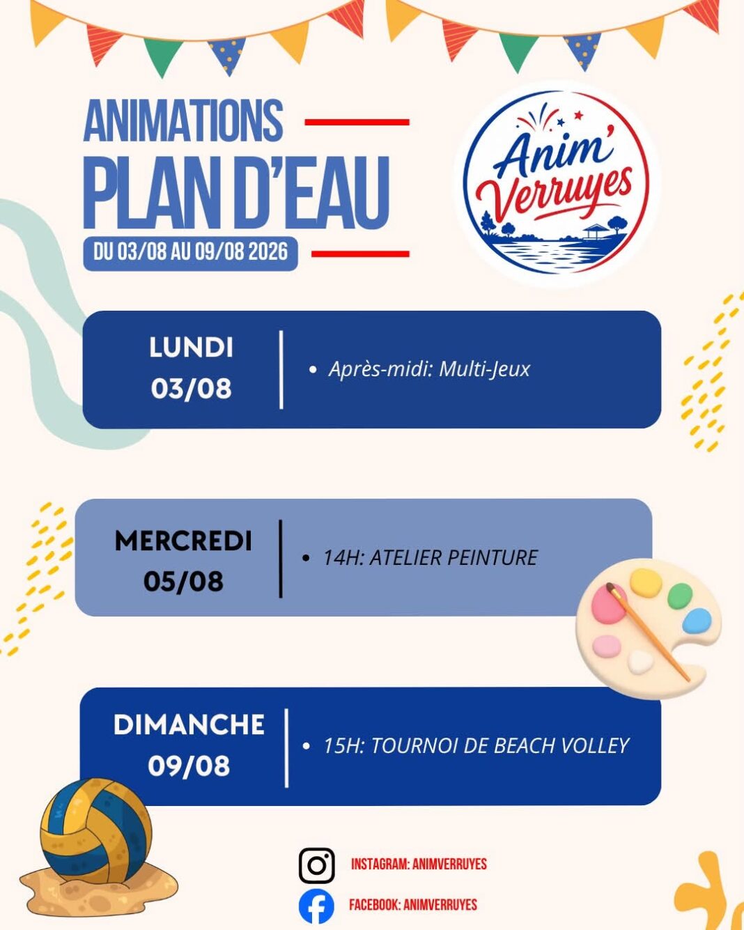 Tournoi de beach volley Verruyes